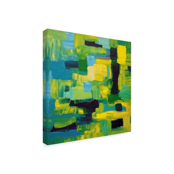 Hilary Winfield 'Cubic Abstract' Canvas Art,18x18